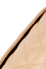 FWRD Renew Chanel 2012 Quilted Caviar Classic Double Flap Bag in Beige, view 10, click to view large image.