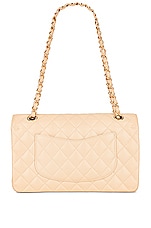 FWRD Renew Chanel 2012 Quilted Caviar Classic Double Flap Bag in Beige, view 2, click to view large image.