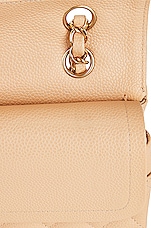 FWRD Renew Chanel 2012 Quilted Caviar Classic Double Flap Bag in Beige, view 9, click to view large image.