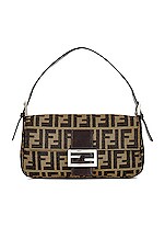 FWRD Renew Fendi Sequin Baguette Shoulder Bag in Pink