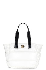 FWRD Renew Moncler Caradoc Tote Bag in White, view 1, click to view large image.