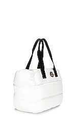 FWRD Renew Moncler Caradoc Tote Bag in White, view 3, click to view large image.