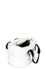 FWRD Renew Moncler Caradoc Tote Bag in White, view 4, click to view large image.
