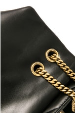 FWRD Renew Saint Laurent Medium Loulou Chain Bag in Noir, view 6, click to view large image.