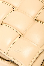 FWRD Renew Bottega Veneta Padded Cassette Crossbody Bag in Porridge & Gold, view 6, click to view large image.