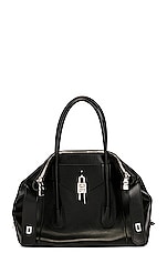 FWRD Renew Givenchy Medium Antigona Lock Soft Bag in Black, view 1, click to view large image.