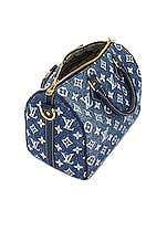 FWRD Renew Louis Vuitton Speedy Bandouliere 25 Bag in Denim Blue, view 4, click to view large image.