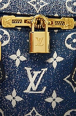 FWRD Renew Louis Vuitton Speedy Bandouliere 25 Bag in Denim Blue, view 7, click to view large image.