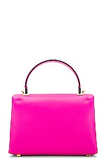 FWRD Renew Valentino Garavani Mini One Stud Top Handle Bag in Pink, view 2, click to view large image.