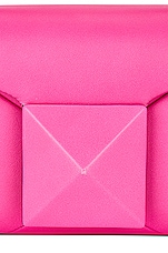 FWRD Renew Valentino Garavani Mini One Stud Top Handle Bag in Pink, view 6, click to view large image.