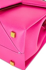 FWRD Renew Valentino Garavani Mini One Stud Top Handle Bag in Pink, view 8, click to view large image.