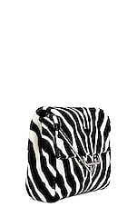 FWRD Renew Bottega Veneta Tufting Triangle Flap Bag in Black & White, view 3, click to view large image.