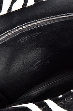 FWRD Renew Bottega Veneta Tufting Triangle Flap Bag in Black & White, view 6, click to view large image.
