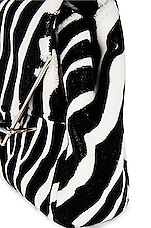 FWRD Renew Bottega Veneta Tufting Triangle Flap Bag in Black & White, view 7, click to view large image.