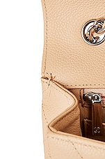 FWRD Renew Chanel Large Quilted Caviar Classic Single Flap Shoulder Bag in Beige, view 9, click to view large image.