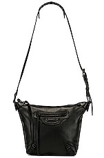 FWRD Renew Balenciaga XS Neo Classic Hobo Bag in Black, view 1, click to view large image.