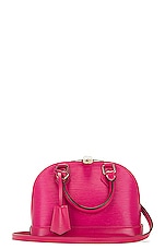 FWRD Renew Louis Vuitton Alma BB Handbag in Pink, view 1, click to view large image.