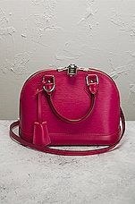 FWRD Renew Louis Vuitton Alma BB Handbag in Pink, view 2, click to view large image.