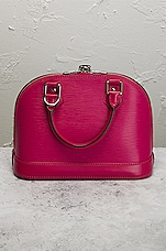 FWRD Renew Louis Vuitton Alma BB Handbag in Pink, view 3, click to view large image.