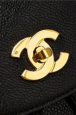 FWRD Renew Chanel Vintage Caviar Triple CC Backpack in Black, view 7, click to view large image.