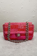 FWRD Renew Chanel Medium Single Flap Bag in Pink & Red, view 2, click to view large image.