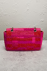 FWRD Renew Chanel Medium Single Flap Bag in Pink & Red, view 3, click to view large image.