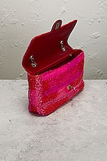 FWRD Renew Chanel Medium Single Flap Bag in Pink & Red, view 5, click to view large image.