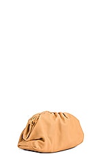 FWRD Renew Bottega Veneta Teen Chain Pouch Shoulder Bag in Almond & Gold, view 3, click to view large image.