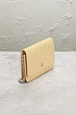 FWRD Renew Chanel Matelasse Caviar Classic Wallet on Chain Shoulder Bag in Cream, view 4, click to view large image.
