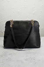 FWRD Renew Chanel Vintage Caviar CC ZipTote Bag in Black, view 3, click to view large image.