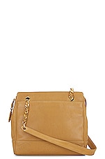 FWRD Renew Chanel Vintage Triple CC Caviar Tote Bag in Beige, view 1, click to view large image.