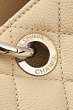 FWRD Renew Chanel Caviar Grand Shopping Tote Bag in Beige, view 9, click to view large image.