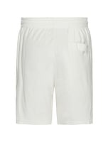 Frescobol Carioca Augusto Terry Cotton Blend Shorts in Ivory, view 2, click to view large image.