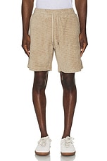 Frescobol Carioca Augusto Copacabana Jacquard Shorts in Truffle, view 4, click to view large image.