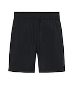 Frescobol Carioca Salvador Elasticated Swimshorts in Black, view 1, click to view large image.