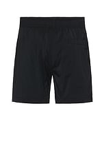 Frescobol Carioca Salvador Elasticated Swimshorts in Black, view 2, click to view large image.