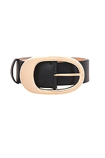 Gabriela Hearst Lozewce Belt in Black, view 3, click to view large image.