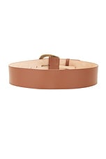 Gabriela Hearst Simone Belt in Cognac, view 2, click to view large image.