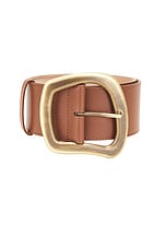 Gabriela Hearst Simone Belt in Cognac, view 3, click to view large image.