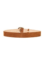 Gabriela Hearst Simone Belt in Brown, view 2, click to view large image.