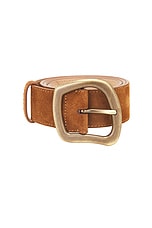 Gabriela Hearst Simone Belt in Brown, view 3, click to view large image.