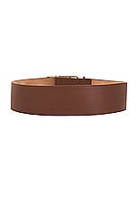 Gabriela Hearst Ulster Belt in Cognac, view 2, click to view large image.