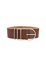 Gabriela Hearst Ulster Belt in Cognac, view 3, click to view large image.