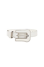 Gabriela Hearst Austine Belt in Ivory, view 3, click to view large image.
