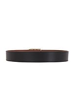 Gabriela Hearst Reversible Neala Belt in Black & Cognac, view 3, click to view large image.