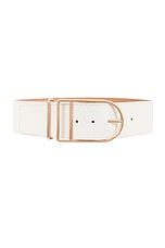Gabriela Hearst Small Ulster Belt in White, view 1, click to view large image.