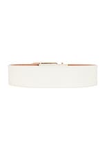 Gabriela Hearst Small Ulster Belt in White, view 2, click to view large image.