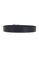 Gabriela Hearst Laird Belt in Dark Navy, view 2, click to view large image.