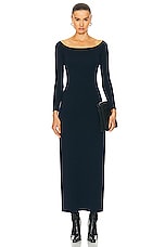 Gabriela Hearst Selwyn Dress in Navy, view 1, click to view large image.