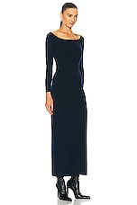 Gabriela Hearst Selwyn Dress in Navy, view 2, click to view large image.
